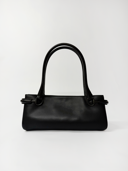 Gucci Tom Ford Jackie Knot Mini Top-Handle Bag — Black Leather